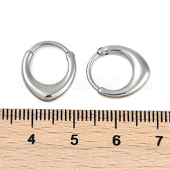 316サージカルステンレスフープピアス  フープノーズリング  プラチナ  15.5x2.5mm  内径：8.06mm  ピン：1.11mm（18ゲージ）&nbsp;EJEW-G416-42B-P