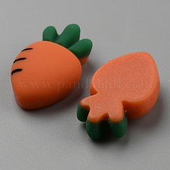 オペーク樹脂カボション  模造果物  ニンジン  21x13x6.5mm&nbsp;RESI-CJC0019-37F