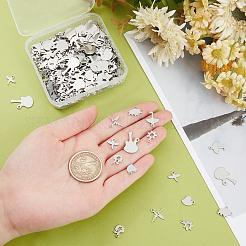 320Pcs 8 Style 304 Stainless Steel Charms&nbsp;STAS-DC0003-20