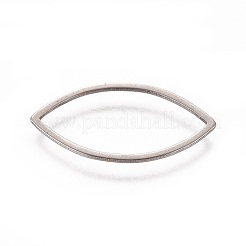 ステンレス鋼の連結リング  マーキスリンク  馬の目  ステンレス鋼色  21.5x10.5x0.8mm  内径：8.5x19mm&nbsp;STAS-WH0014-08A