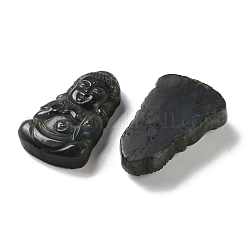 天然石ラブラドライトカボション  仏  47~47.5x29~30x7~12mm&nbsp;G-I368-B08