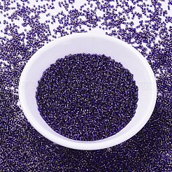 MIYUKIデリカビーズ  シリンダー  日本製シードビーズ  11/0  （db0609)染め銀裏地ダークパープル  1.3x1.6mm  穴：0.8mm  約2000PCS /ボトル  10 G /ボトル&nbsp;SEED-JP0008-DB0609