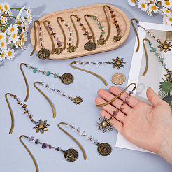 15Pcs 3 Style Alloy Bookmark&nbsp;AJEW-FH00048