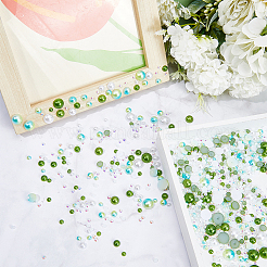 Resin Rhinestone and ABS Cabochons Sets&nbsp;RESI-WH0029-51C