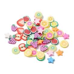 60G 10 Style Handmade Polymer Clay Nail Art Decoration&nbsp;CLAY-FS0001-31