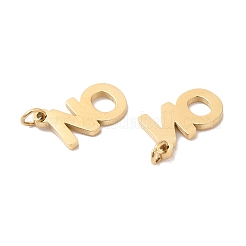 Ion Plating(IP) 304 Stainless Steel Charms&nbsp;STAS-Q215-26G