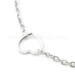 Tarnish Resistant 304 Stainless Steel Cable Chain Anklets&nbsp;AJEW-H104-04P