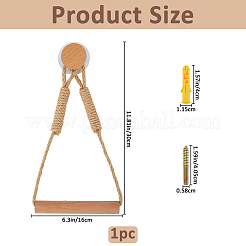 1Pc Wood Wall-mounted Paper Roll Holders&nbsp;AJEW-FH0006-94