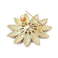 Flower Rhinestone Brooch&nbsp;JEWB-G040-08G-01