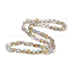 Transparent Electroplate Glass Beads Strands&nbsp;X-EGLA-E030-01A-01
