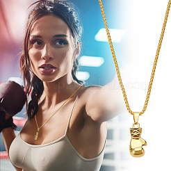 4Pcs Alloy Boxing Gloves Pendant Necklaces&nbsp;NJEW-UN0001-63AG