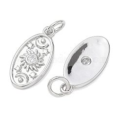 SHEGRACE Brass Clear Cubic Zirconia Pendants&nbsp;XGRQ3K005-549P