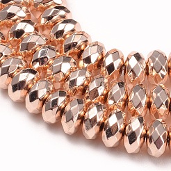 Electroplate Non-magnetic Synthetic Hematite Beads Strands&nbsp;G-I260-08A
