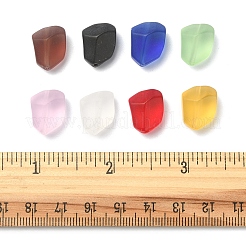 32 個 8 色透明すりガラスビーズ連売り  ナゲット  ミックスカラー  15x12x9.5mm  穴：1mm  4個/カラー&nbsp;GLAA-FS0001-60