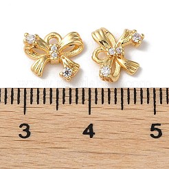 Rack Plating Brass Cubic Zirconia Pendants&nbsp;KK-M264-02G