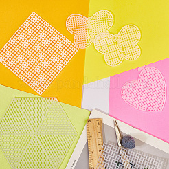 50Pcs 5 Styles DIY Plastic Canvas Shapes&nbsp;DIY-CP0012-42