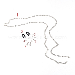 Iron Trailer Chain Set&nbsp;FIND-WH0071-57A