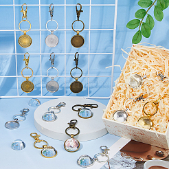 12Pcs 3 Colors Alloy Keychains&nbsp;KEYC-DC00051
