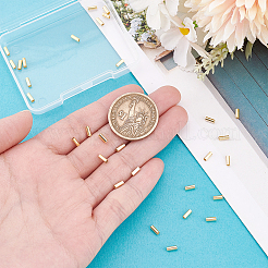 スターリングシルバーチューブビーズ30個925個  チューブ  ゴールドカラー  5x2mm  穴：1.5mm&nbsp;STER-PH0003-51