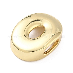Brass Initial Beads&nbsp;KK-B167-27G-01O