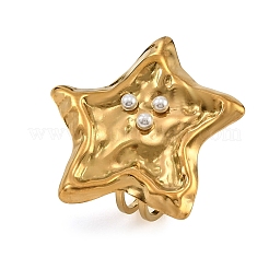 304 Stainless Steel Cuff Open Rings for Women&nbsp;SA-CBAF040-03G