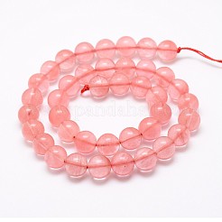 Cherry Quartz Glass Bead Strands&nbsp;G-G735-44-8mm