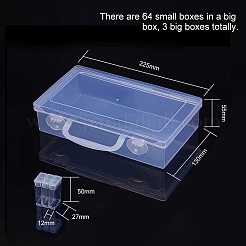 304ステンレススチールビーズピンセット  プラスチック製ビーズ収納容器とラベル貼付機  ステンレス鋼色  13x22.5x5.5cm  64個/セット&nbsp;TOOL-PH0016-77