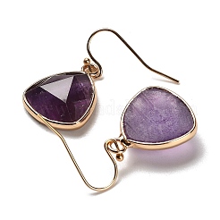 Natural Amethyst Dangle Earrings&nbsp;EJEW-G413-01C-G