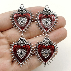 Gothic Style Alloy Resin Pendants&nbsp;PW-WGE8991-01