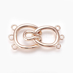 Brass Hook Clasps&nbsp;KK-P164-22RG