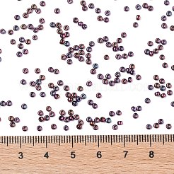 TOHOラウンドシードビーズ  日本製シードビーズ  （503)つの高メタリックダークアメジスト  11/0  2.2mm  穴：0.8mm  約1110PCS /ボトル  10 G /ボトル&nbsp;SEED-JPTR11-0503