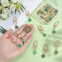 20Pcs 4 Colors Alloy Enamel Pendant Decorations&nbsp;HJEW-CP00090