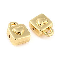 ラックメッキ合金ペンダント  カドミウムフリー＆ニッケルフリー＆鉛フリー  ロック  ゴールドカラー  16x12x9.5mm  穴：1.6mm&nbsp;PALLOY-D023-15G