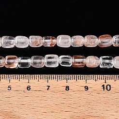 Natural Hematoid Quartz/Ferruginous Quartz Beads Strands&nbsp;G-T141-31