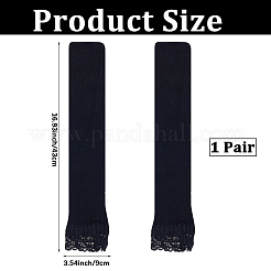 1 Pair Acrylic Fibers Long Mesh Lace Gloves&nbsp;AJEW-CN0006-67B