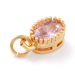 Real 18K Gold Plated Brass Inlaid Cubic Zirconia Charms&nbsp;ZIRC-L100-079G