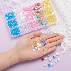 630Pcs 15 Style Eco-Friendly Transparent Acrylic Beads&nbsp;TACR-YW0001-35