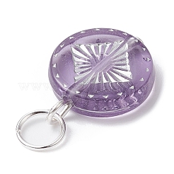 12 ピース/セットアクリルパーツ  フラットラウンド  ミックスカラー  20x15x4~5mm  穴：5mm  12個/セット。&nbsp;PALLOY-JF02187