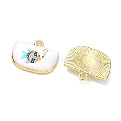 Printed Brass Pendants&nbsp;KK-CBAF9BC-06G-01