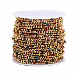 304 Stainless Steel & Enamel Ball Chains&nbsp;CHS-Q004-007-NF