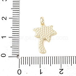 合金エナメルチャーム  ココヤシの木  ゴールドカラー  18.5x11.5x4.5mm  穴：2mm&nbsp;FIND-C076-05G