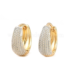 Brass Enamel Hoop Earrings&nbsp;EJEW-D336-01G