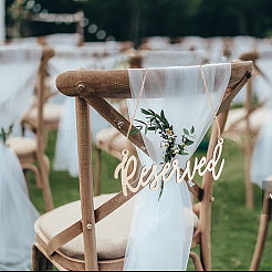 Wood Reserved Seating Sign Hanging Decorations&nbsp;HJEW-WH0069-20B