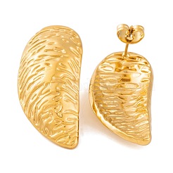 Ion Plating(IP) 304 Stainless Steel Stud Earrings for Women&nbsp;EJEW-L272-013G