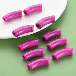 Opaque Crackle Acrylic Beads&nbsp;MACR-S372-001N-002