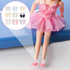 18 Pairs 9 Colors Cloth Doll Lace Short Socks&nbsp;AJEW-GO0001-92