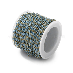 304 Stainless Steel Enamel Cable Chains&nbsp;CHS-R020-02G-01