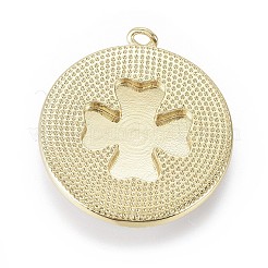Golden Plated Brass Enamel Pendants&nbsp;KK-F807-10-G