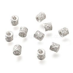 925 Sterling Silver Micro Pave Clear Cubic Zirconia Spacer Beads&nbsp;STER-U006-16P
