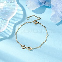 Brass Bar Link Chain Bracelets&nbsp;BJEW-JB10503
